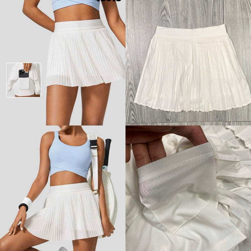 Chân Váy Thể Thao Nữ MILAVY 2 Lớp Dáng Xếp Ly Nhỏ Có Để Bóng