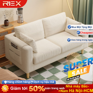 Ghế Sofa Vải Phòng Khách 2025 - Sofa Đơn Đôi Kiểu Đậu Hũ Hiện Đại Cho Không Gian Nhỏ
