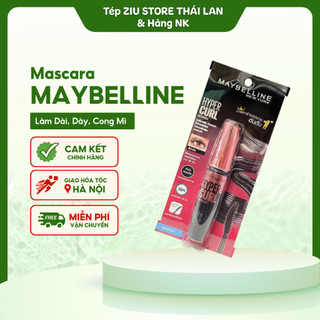   Freeship - hoả tốc   Mascara Maybelline New York Hyper Curl Làm Dài Và Cong Mi  Date Xa  