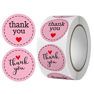 Cuộn 500 tem nhãn dán sticker Thank you