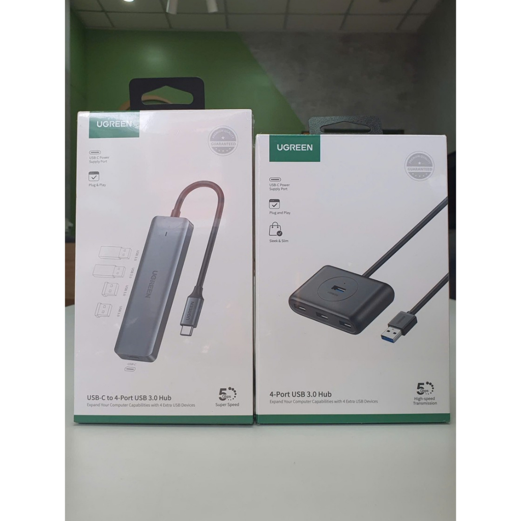 Bộ chia USB type C/USB 3.0 ra 4 cổng USB 3.0 Ugreen 70336/20290/20291