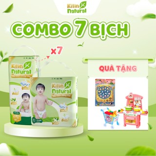  TẶNG QUÀ khi mua COMBO 7 BỊCH tã bỉm quần dán Kitin Natural siêu mỏng thoáng thấm hút tới 1.200ml cho bé 