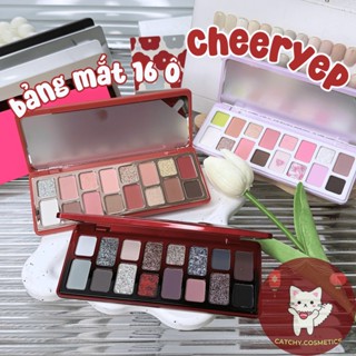 [QianYan] Bảng Phấn Mắt QianYan Cheeryep 16 Ô, Tone Màu Đa Dạng, Nhũ Lì, 13g