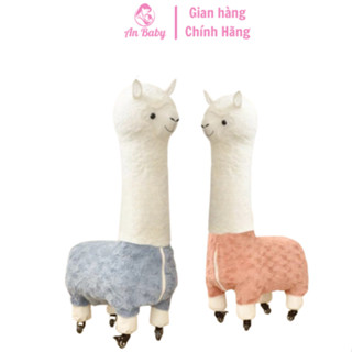  Ghế Lạc Đà Alpaca Dễ Thương Cao Cấp Có Bánh Xe- Ghế Decor Phòng Khách Đồ Chơi Cho Bé Loại I 
