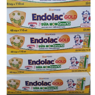 Sữa bột pha sẵn Endolac gold sữa non grow IQ thùng 48 hộp [Date T4.2026]