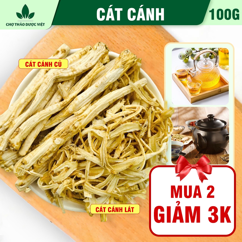 Cát cánh khô 100g, hỗ trợ giảm ho, tiêu đờm, đau họng, khản tiếng, bổ phế