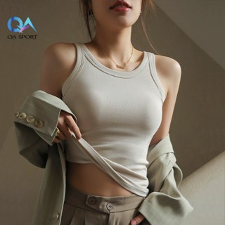Áo Ba Lỗ Nữ Có Đệm Ngực Liền QA SPORT Áo TankTop Chất Thun Tăm Mềm Mại Co Giãn Thoáng Mát  -QAA04