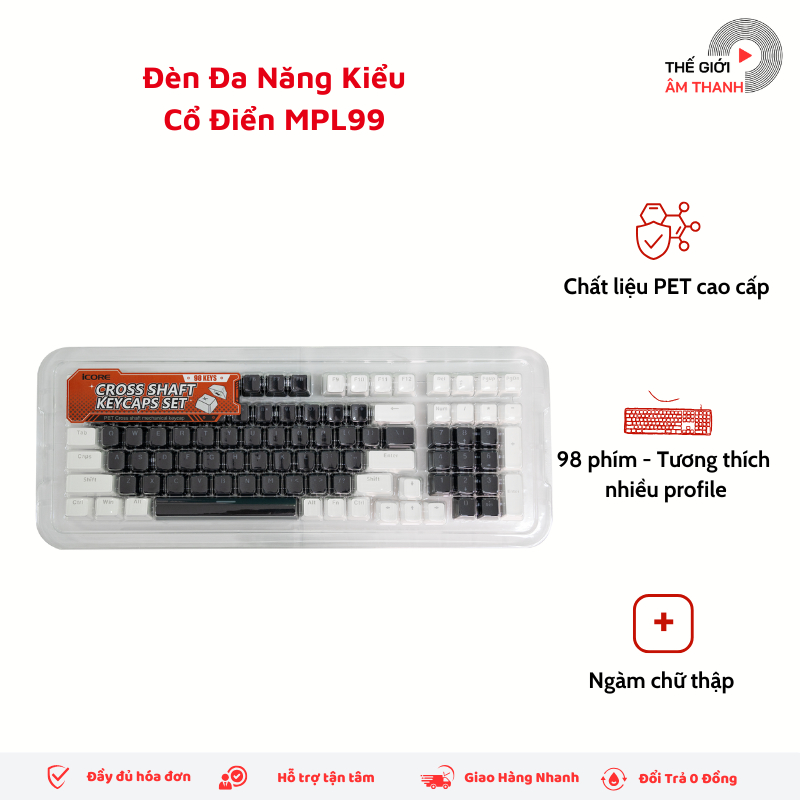 Keycap dùng cho bàn phím cơ iCore - THẾ GIỚI ÂM THANH