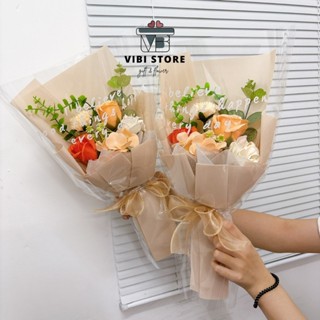  Bó hoa sáp mix nhiều loại 🌸Hiện đại nhỏ  full màu theo tone  💗 tặng tốt nghiệp sinh nhật kỉ niệm 