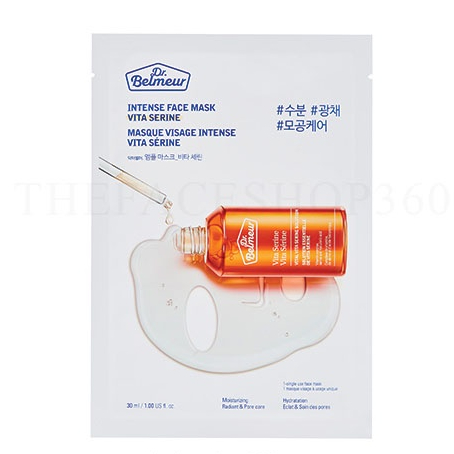 Mặt nạ trắng sáng da Dr. Belmeur Intense Face Mask Vita Serine The Face Shop