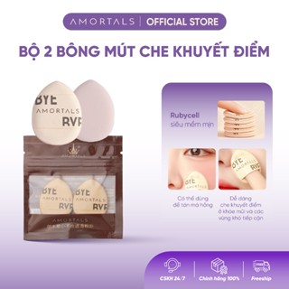 Bộ 2 Bông Mút Mini Amortals – Tán Kem Nền, Che Khuyết Điểm Chi Tiết, Mềm Mịn