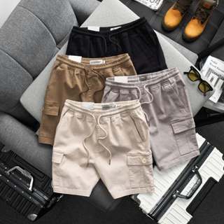 Quần Ngắn Kaki LIYOR Quần Short Nam Túi Hộp vải kaki dày dặn mềm mại đứng form mặc thoải mái phối đơn giản QKK015