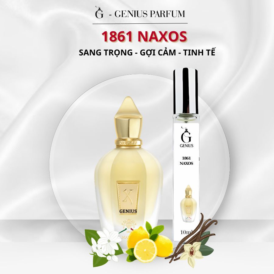 Nước Hoa Unisex 1861 Naxos chai chiết 10ml 20ml Hương Thơm Đẳng cấp, Cuốn hút, Sang trọng - GENIUS P