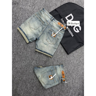 quần short jean nam D g màu xanh màu cực đẹp,vải dày mềm co giãn nhẹ phom dáng chuẩn siêu cấp quảng châu