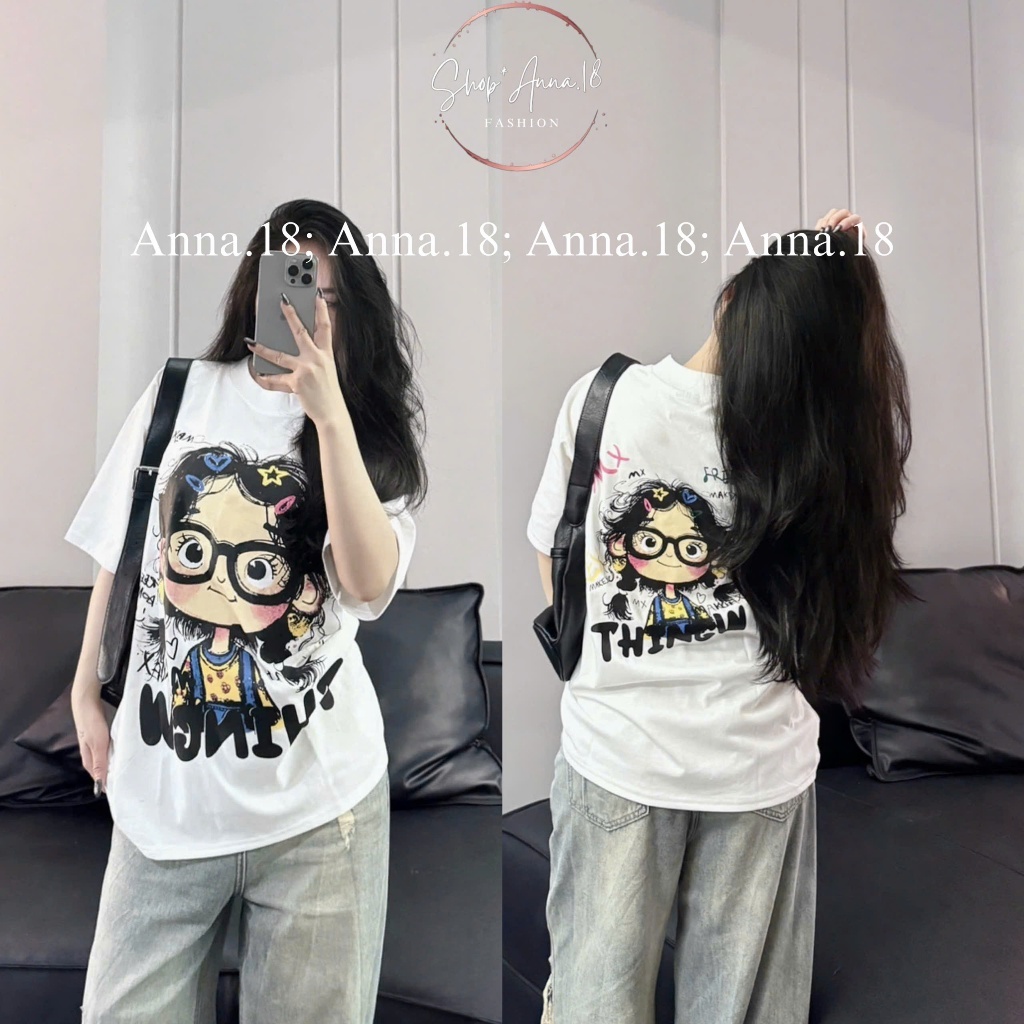 ÁO PHÔNG NỮ COTTON 4 CHIỀU LẠNH MỀM MỊN IN 2 MẶT THINGW FORM RỘNG CỰC XINH CỰC HOT TREND 2025 | BigBuy360 - bigbuy360.vn