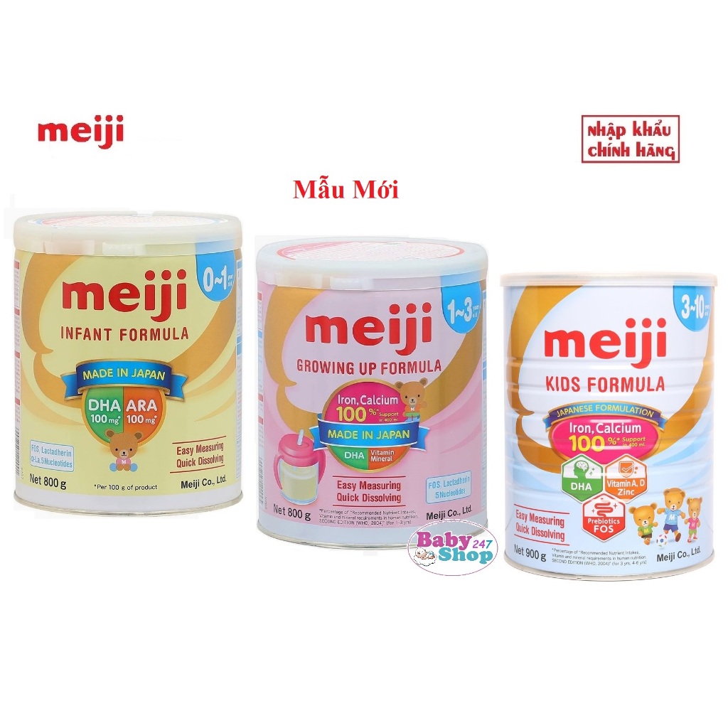 Sữa Meiji Số 0-1/1-3/3-10 Tuổi Nhập Khẩu Chính Hãng (Date mới 2027)