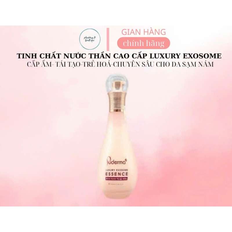 Tinh chất nước thần Luxury Exosomer Essence puderma phiên bản nâng cấp từ toner puderma