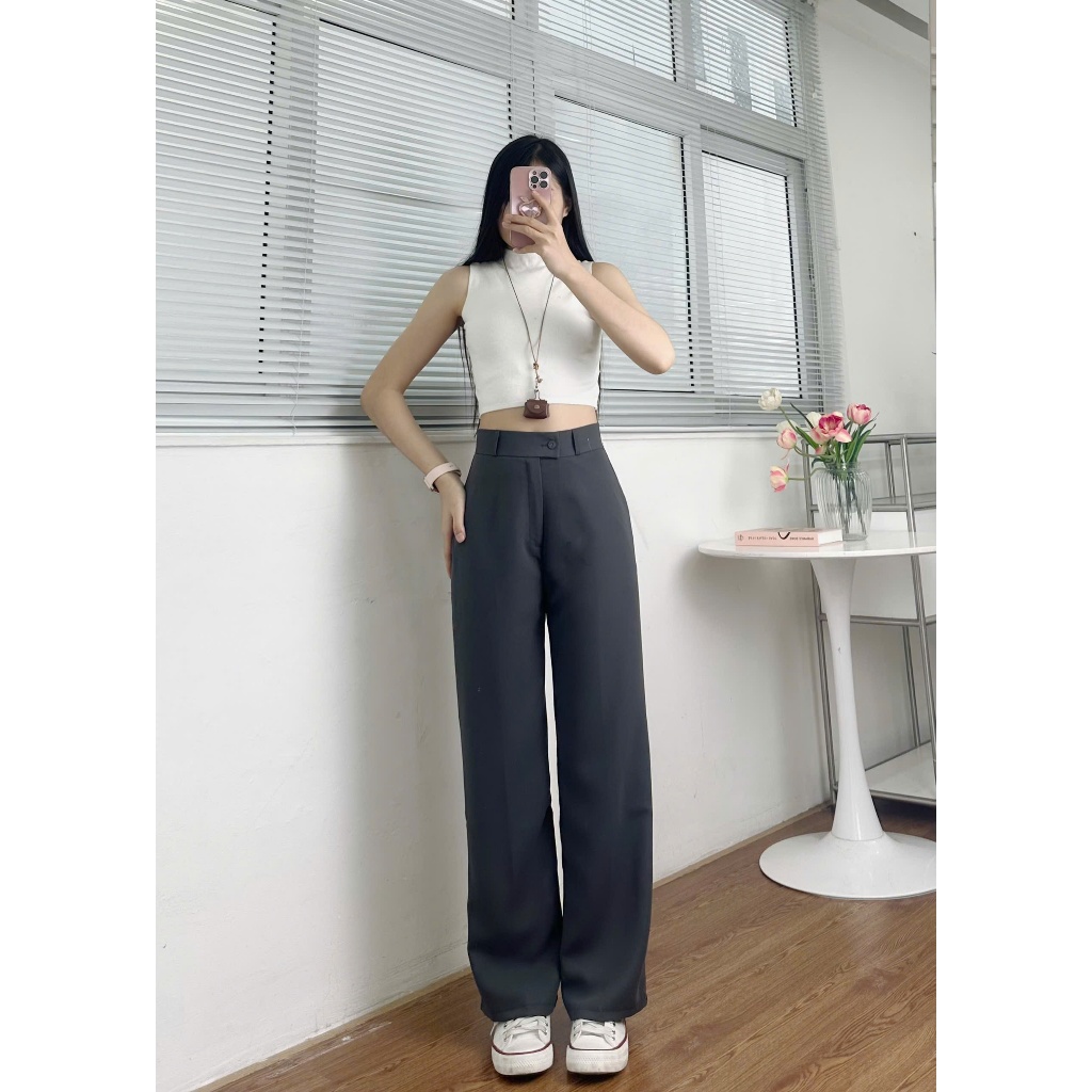 Quần tây ống rộng Hari lưng cao kiều Hàn Quốc | BigBuy360 - bigbuy360.vn