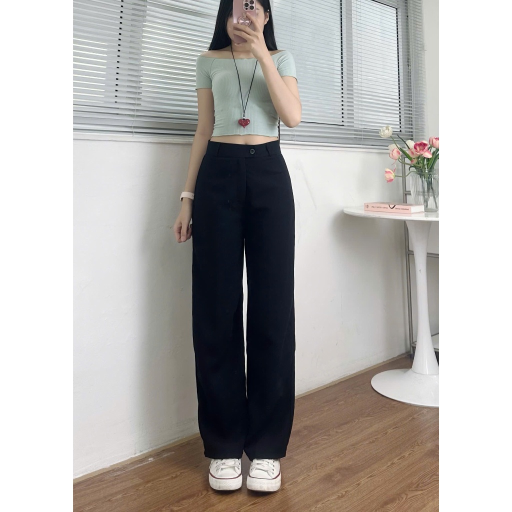 Quần tây ống rộng Hari lưng cao kiều Hàn Quốc | BigBuy360 - bigbuy360.vn