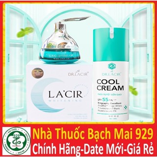   TTLK  Combo kem chống nắng dưỡng da ban ngày cool cream và cấp ẩm ban đêm dr lacir whitening drlacir HA-P HA-O AQUARING 