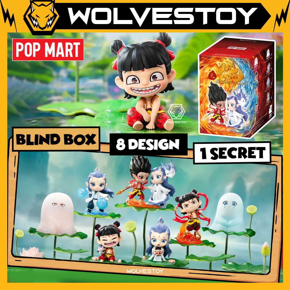 Mô Hình Chính Hãng Pop Mart Nezha 2 Blind Box - Natra Ma Đồng Náo Hải