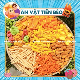 500G Snack Tá Lả Mix Vị Siêu Ngon Siêu Giòn Các Món Bim Bim Tá Lả HOT, đồ ăn vặt