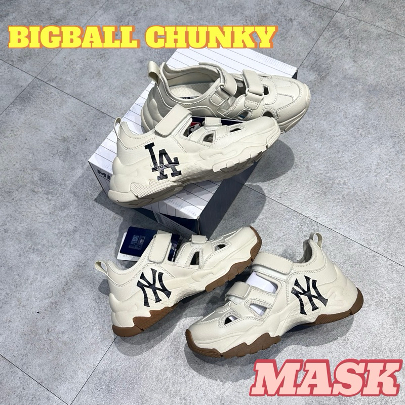 [HÀNG MỚI VỀ] GIÀY SANDAL MLB BIGBALL CHUNKY MASK 3ASDCH143 QUAI DÁN - FUL BOX HIDDENTAG CHÍNH HÃNG