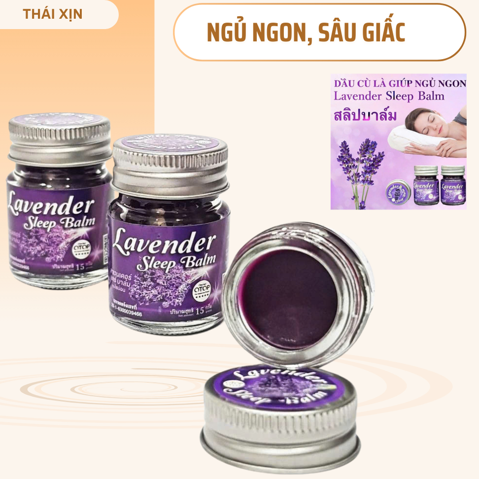 Dầu cù là ngủ Lavender Sleep Balm ngủ ngon, sâu giấc  Lavender OTOP - 15g
