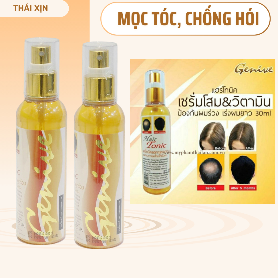 Xịt mọc tóc Hair Tonic GEVINE thái lan, xịt kích mọc tóc, ngăn ngừa rụng tóc 120ml fata co's