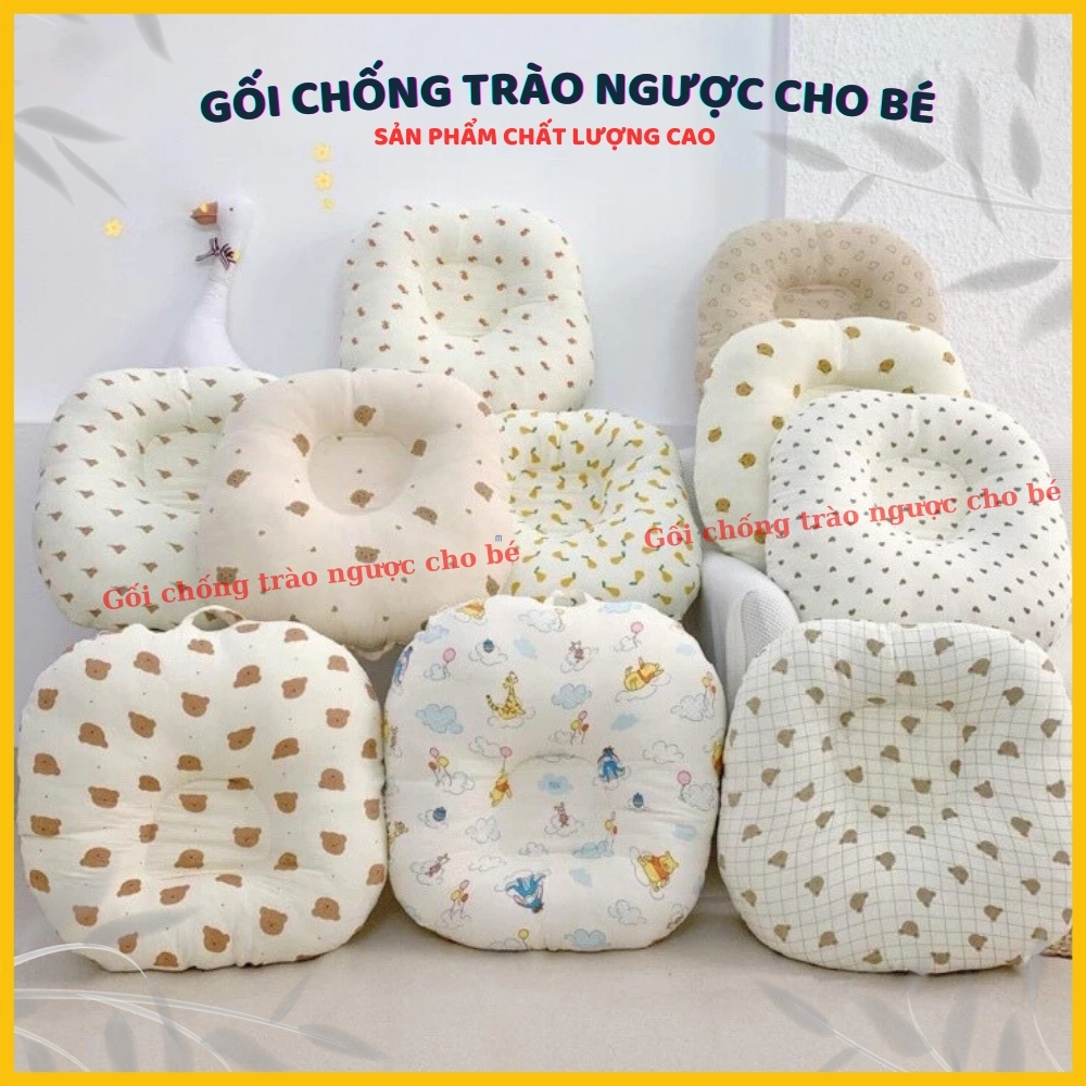 Gối Chống Trào Ngược Cho Bé Cao Cấp, KT 70x70cm Cho Bé Nằm Chống Chớ, Thoải Mái, Dễ Chịu - tutustore
