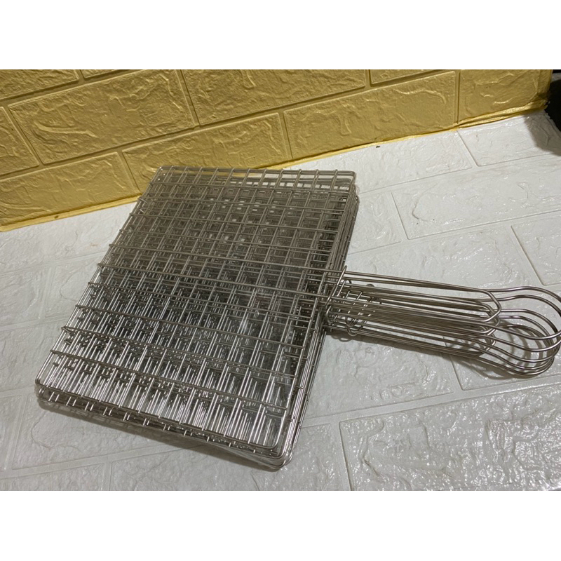 Vĩ nướng kẹp inox loại dày-Vĩ nướng inox loại tốt-tiện dụng