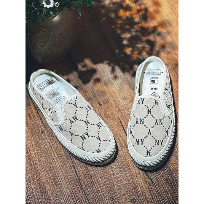 [ CHÍNH HÃNG ] GIÀY SLIP-ON MLB DIA MONOGRAM - GIÀY LƯỜI KHÔNG DÂY MLB