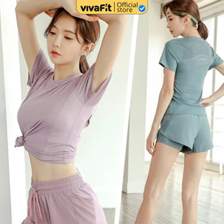 Bộ đồ thể thao nữ VIVAFIT Sporty-1 PREMIUM chất thun lạnh thoáng mát, hỗ trợ tập Gym, Yoga, Pickleball