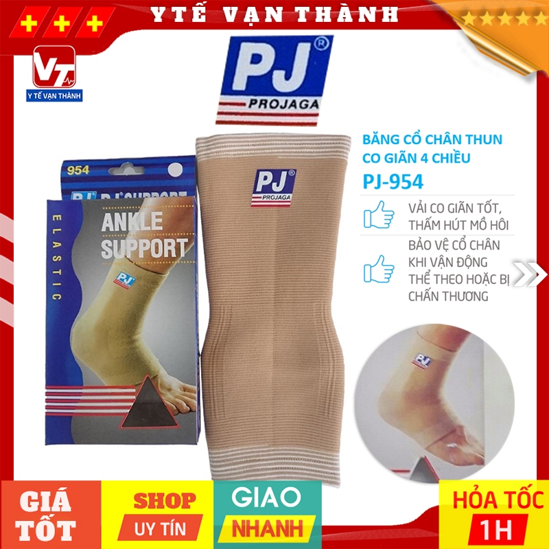✅ Băng Thun Cổ Chân Co Giãn 4 Chiều PJ-954 | Băng cổ chân, gót chân chính hãng Đài Loan -VT0124