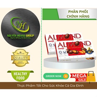  Kẹo Hạnh Nhân Bọc Socola  Almond Meiji 79g 