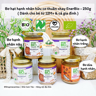 (Date: 2026-2027) Bơ hạt hạnh nhân hữu cơ thuần chay EnerBio - 250g