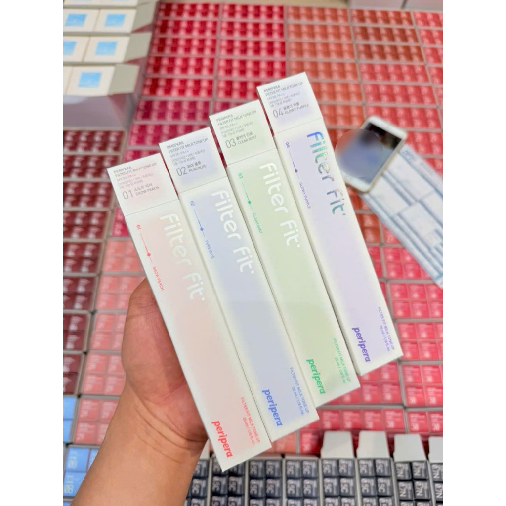 Kem lót PERIPERA Filter Fit Milk To Tone Up SPF30 PA++ 35ml