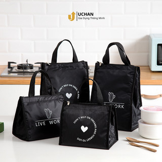  Túi đựng cơm giữ nhiệt Uchan đa năng tiện dụng Túi giữ nhiệt cao cấp size lớn size nhỏ TC91 