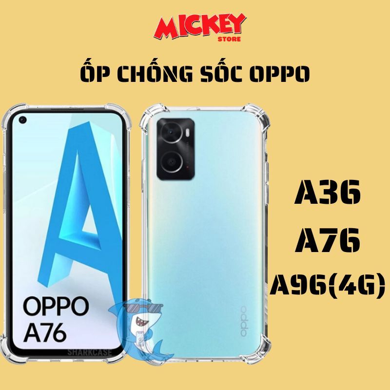Ốp trong chống sốc OPPO a36 a76 a96(4g) a96(5g) bảo vệ camera