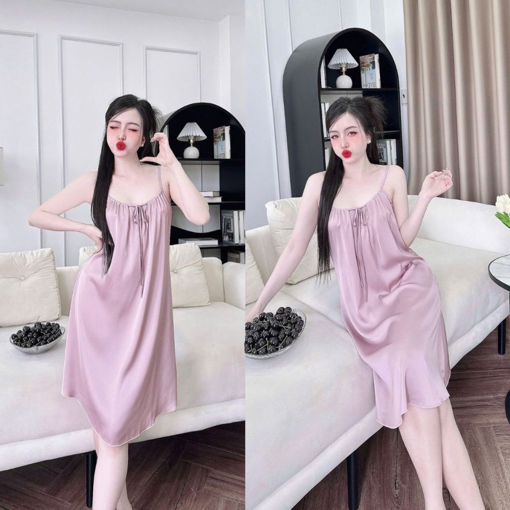 Váy ngủ sexy bigsize MIKY, Đầm ngủ sexy lụa Latin Chất Siêu Mát Dáng Siêu Xinh < 70kg | BigBuy360 - bigbuy360.vn