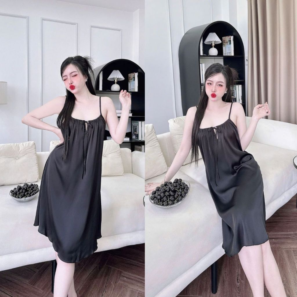Váy ngủ sexy bigsize MIKY, Đầm ngủ sexy lụa Latin Chất Siêu Mát Dáng Siêu Xinh < 70kg | BigBuy360 - bigbuy360.vn