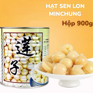 Hạt Sen Đóng Lon Minchung ( Hộp 900g ) Hạt To , Bùi