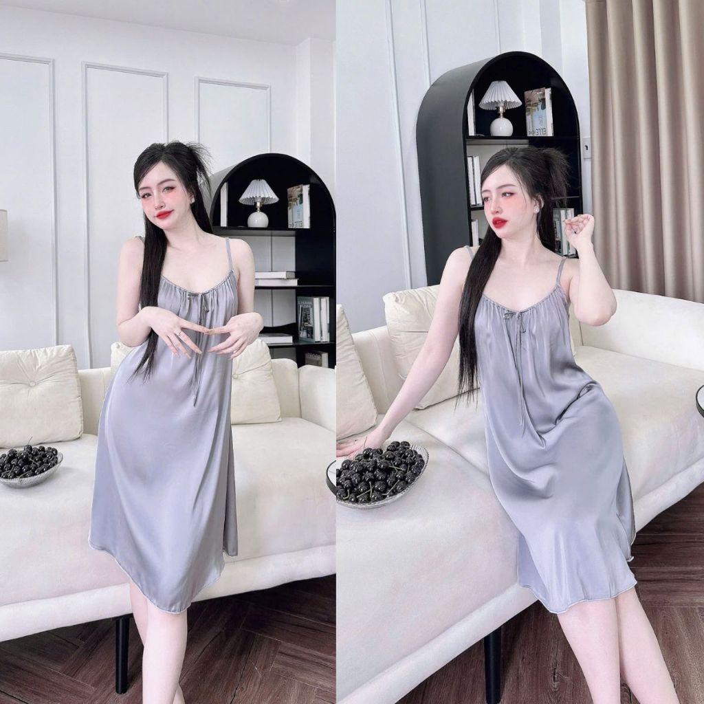 Váy ngủ sexy bigsize MIKY, Đầm ngủ sexy lụa Latin Chất Siêu Mát Dáng Siêu Xinh < 70kg | BigBuy360 - bigbuy360.vn