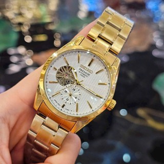  Đồng hồ cơ nam SEIKO 3321 Đồng hồ lộ cơ automatic dây kim loại chống nước 