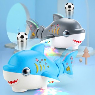 [MẪU MỚI VỀ] Đồ chơi cá mập thổi bóng có kèm đèn nhạc vui nhộn hiệu ứng vẫy đuôi cho bé