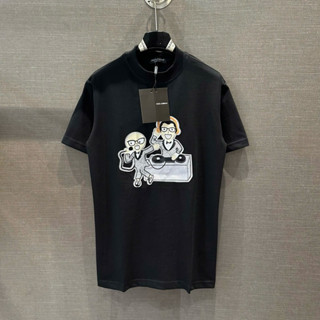 Áo phông nam nữ Premium Cotton PB thêu nổi hình sticker hai nghệ sĩ âm nhạc thân dày dặn boy phố AP615P