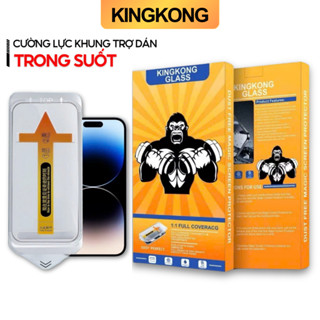 Kính cường lực tự dán KINGKONG màn hình trong suốt iphone X XR XSM 11 12 13 14 15 16 promax