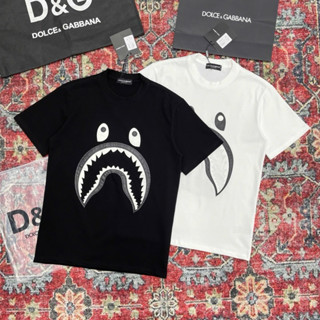 Áo phông nam nữ Premium Cotton PB thêu da hình miệng cá mập buồn thân dày dặn cao cấp boy phố