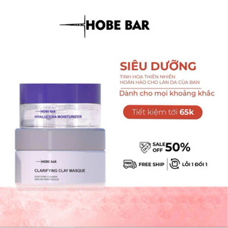 Kem dưỡng ẩm và Nạ đất sét và Sữa rửa mặt HOBEBAR  Dưỡng Ẩm Da Làm Đẹp Da Skincare Cosmetics