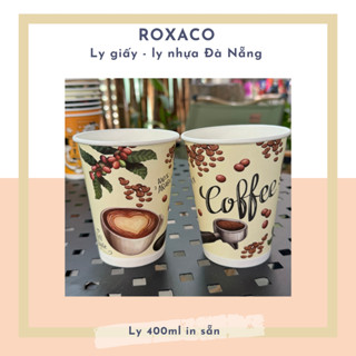 Set 50 ly giấy in hình 12oz 360ml - Ly giấy cafe mang đi